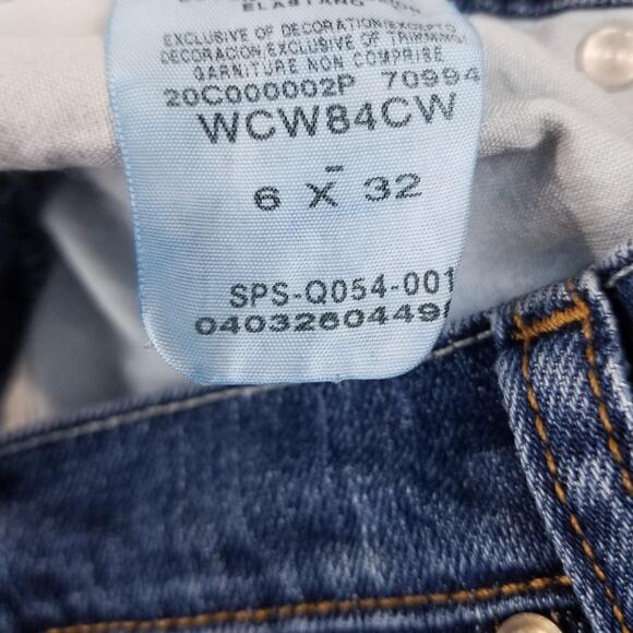 Wrangler As Real As Jeans Womens 6x32 Blue Stretch Bootcut Denim WCW84CW Casual - Picture 7 of 10